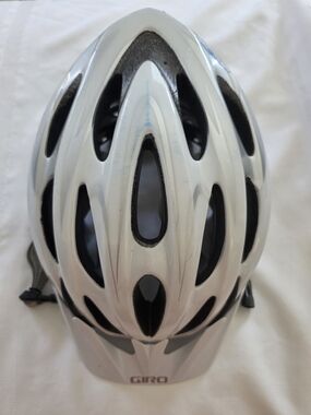 Giro Indicator Silver Helmet with Black Liner and Silver Strap 54-61cm